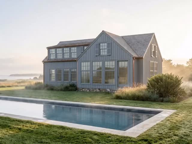 A country outbuilding featuring a garage and pool house 

#designinspiration #outbuildings